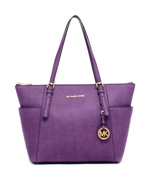 michael kors tote bag purple